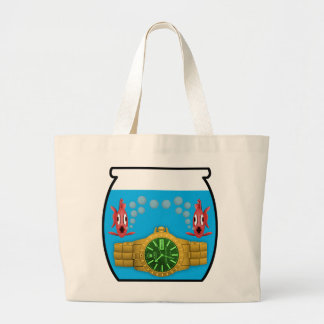 Kijk in aquarium grote tote bag