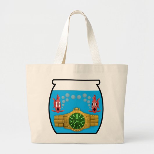 Kijk in aquarium grote tote bag (Voorkant)