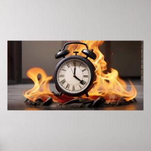 Kijk in brand, geen tijd poster