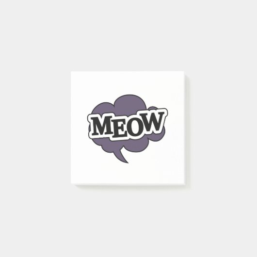 Kijk in de spraakbel, kattenwereld post-it® notes (Voorkant)