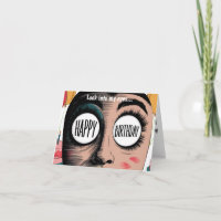 Kijk in mijn ogen vrolijk verjaardagsgezicht