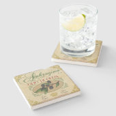 kijk Italiaans label Art Onderzetter (Zijkant)