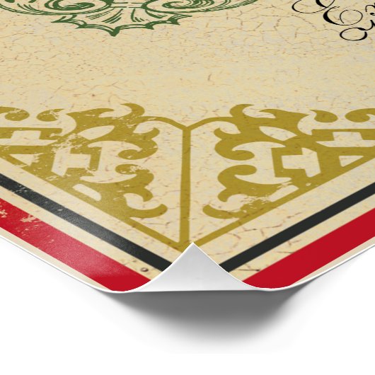 kijk Italiaans label Art Poster (Hoek)