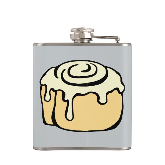 KIJK JE MIJN BUNS UIT? Funny Pun Humor Quote Heupfles (Achterkant)