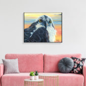 "Kijk je naar me?" Canvas Afdruk (Insitu (Woonkamer))