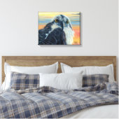 "Kijk je naar me?" Canvas Afdruk (Insitu (Slaapkamer))