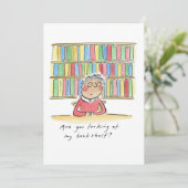 Kijk je naar mijn boekenplank? kaart (Staand voorkant)