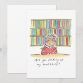 Kijk je naar mijn boekenplank? kaart (Voorkant / Achterkant)