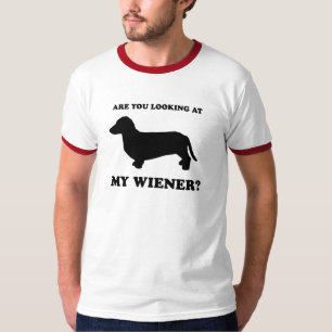 Kijk je naar mijn vrouw? t-shirt