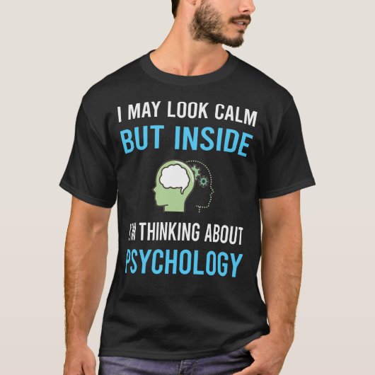 Kijk kalme psycholoog t-shirt (Voorkant)