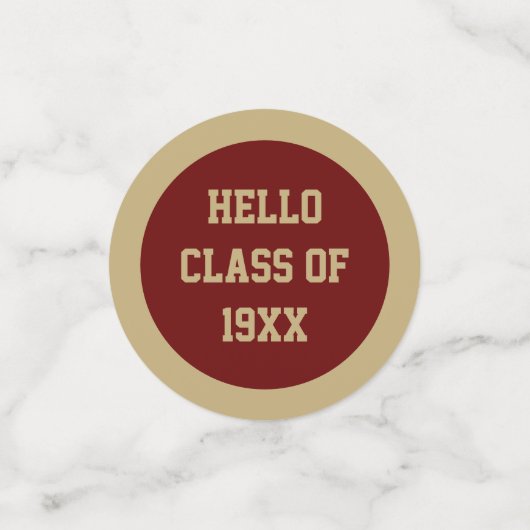 Kijk! Klasse Reünie tafel confetti (Kleine voorkant)