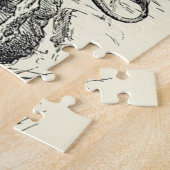 kijk, lion klimt op Rocks Puzzle Legpuzzel (Zijkant)