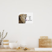 Kijk Ma, geen holtes. Lion Poster Print (Keuken)