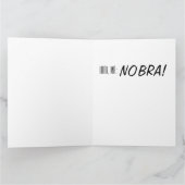 Kijk Ma, nee Bra. (groot wenskaart) Kaart (Binnen)