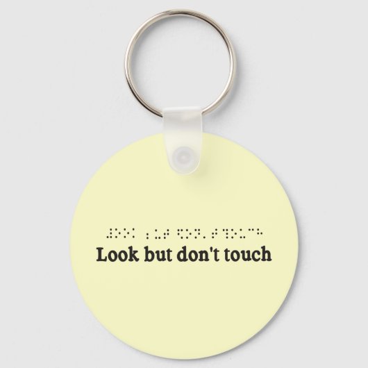 KIJK MAAR DONT TOUCT SLEUTELHANGER (Voorkant)