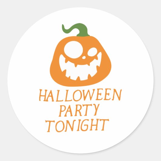 Kijk maar eens naar deze Halloween Ronde Sticker (Voorkant)