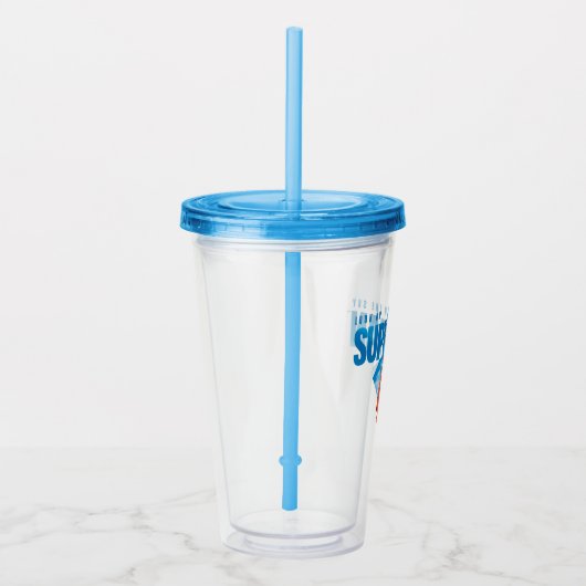 Kijk maar, het is Superman Acryl Drinkbeker (Rechts)