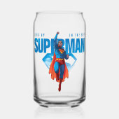 Kijk maar, het is Superman Blikvorm Glas (Voorkant)