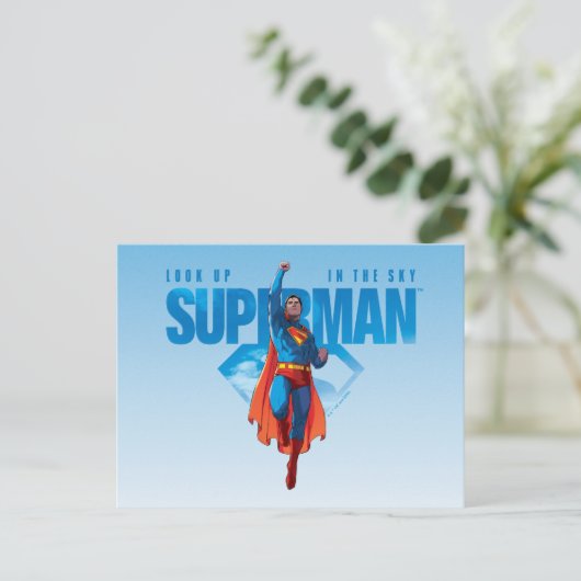 Kijk maar, het is Superman Briefkaart (Staand voorkant)