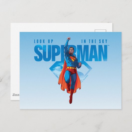 Kijk maar, het is Superman Briefkaart (Voorkant / Achterkant)