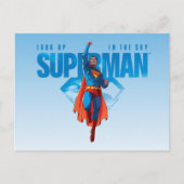 Kijk maar, het is Superman Briefkaart (Voorkant)