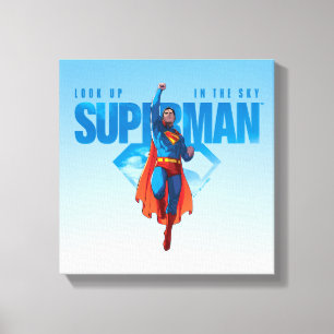 Kijk maar, het is Superman Canvas Afdruk