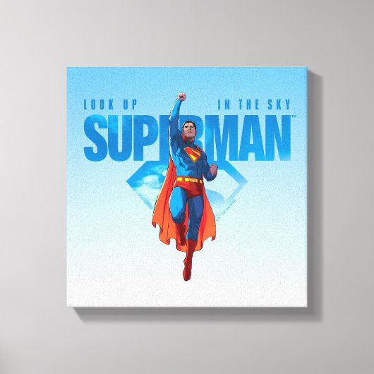 Kijk maar, het is Superman Canvas Afdruk (Voorkant)