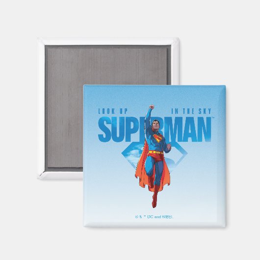 Kijk maar, het is Superman Magneet (Voorkant / Achterkant)