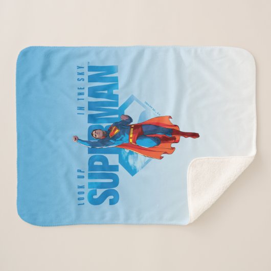 Kijk maar, het is Superman Sherpa Deken (Voorkant (horizontaal))