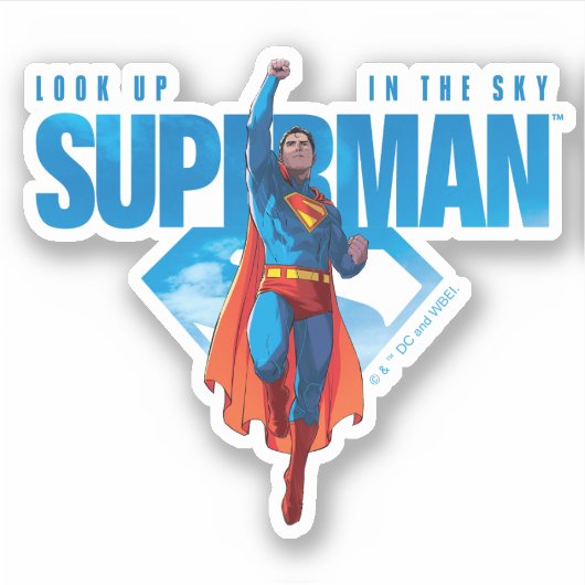 Kijk maar, het is Superman Sticker (Voorkant)