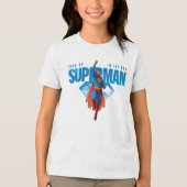 Kijk maar, het is Superman Tri-Blend Shirt (Voorkant)