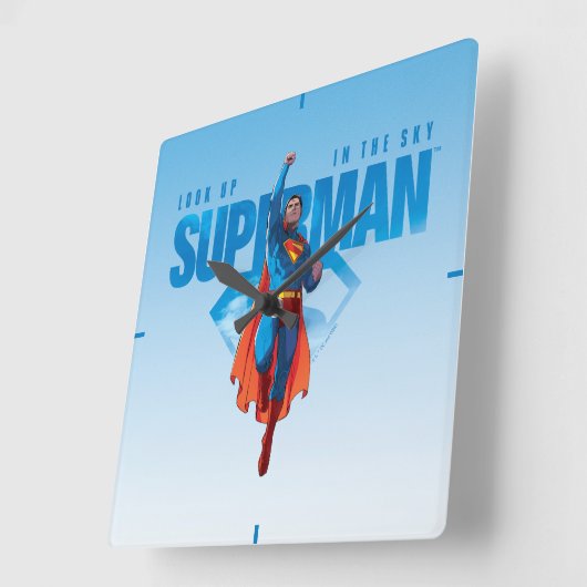 Kijk maar, het is Superman Vierkante Klok (Hoek)