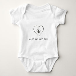 Kijk, maar niet zoenen! Schattige Baby bodysuit