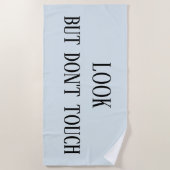 Kijk maar raak, maar doe niks grappig strandlaken (Voorkant)