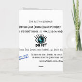 Kijk mam! Ik ben een astronaut! Kaart (Achterkant)