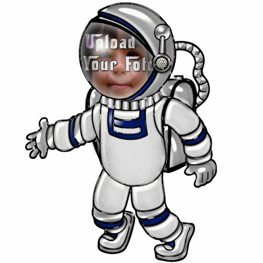 Kijk mam! Ik ben een astronaut! Staand Fotobeeldje (Voorkant)
