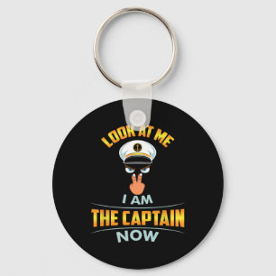 Kijk me aan, ik ben de kapitein nu Pet Eyes Two Fi Sleutelhanger