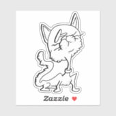 KIJK ME GEKKE CAT2 STICKER (Vel)