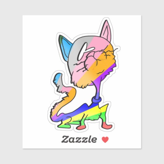 KIJK ME GEKKE CAT3 STICKER (Vel)