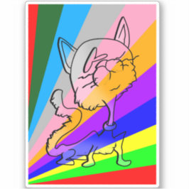 KIJK ME GEKKE CAT4 STICKER