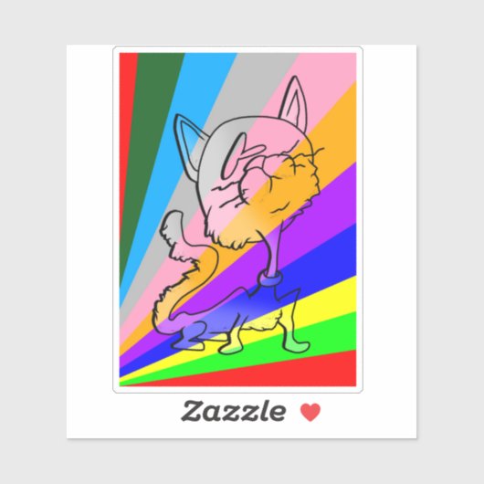 KIJK ME GEKKE CAT4 STICKER (Vel)