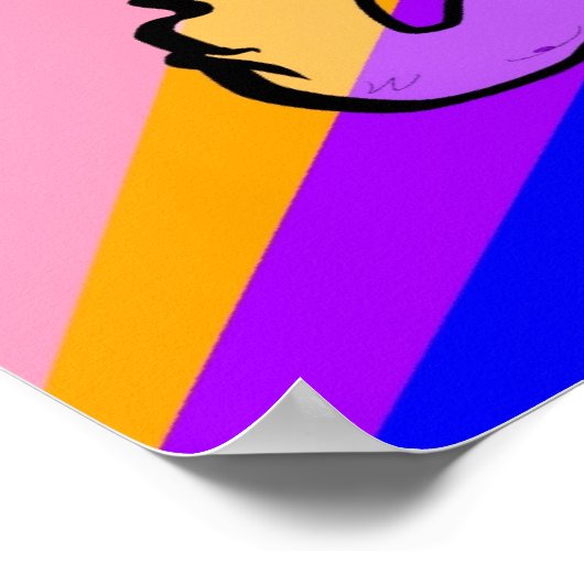 KIJK ME GEKKE CAT POSTER (Hoek)