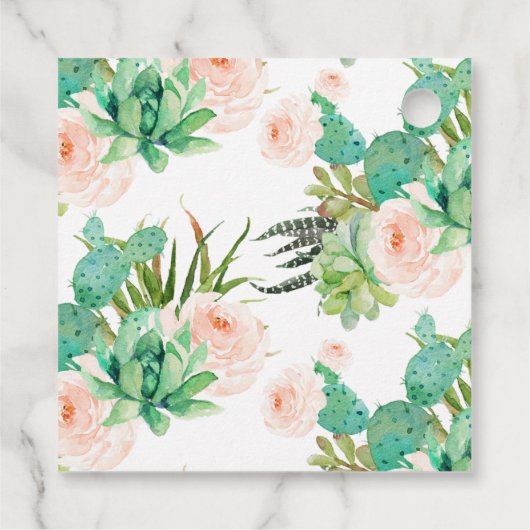 Kijk me groeien Bloemen Succulente Cactus Favor Ta Bedankjes Labels (Achterkant)