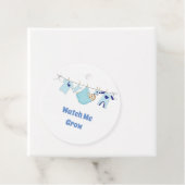 Kijk me groeien Schattigee Baby illustratie Favor  Bedankjes Labels (In situ)