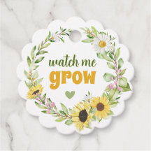 Kijk me groeien Zonnebloem Baby shower Plant Potza