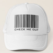 Kijk me uit - streepjescode-Pet Trucker Pet (Voorkant)