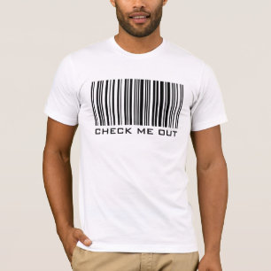 Kijk me uit - streepjescode - T-shirt