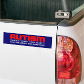 Kijk met je hart naar autisme bumpersticker (Op Truck)