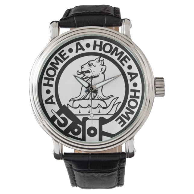 Kijk met vet Home Crest Horloge (Voorkant)