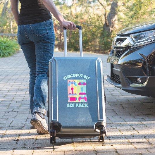 KIJK MIJN ZES PACK-gamer UIT Sticker (Koffer Insitu)